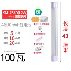 캠핑랜턴 led강력한빛 충전 라이트 실외, T05-롱타입 :43CM4500밀리암페어 12와트, 기본