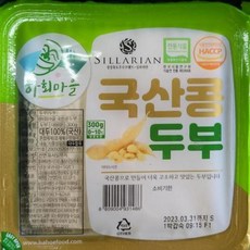 국산콩두부(부침/찌개겸용) 하회마을 300g, 1개, 단품