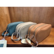 소가죽 버디 파우치미니백(골프백겸용) 남여공용 카멜