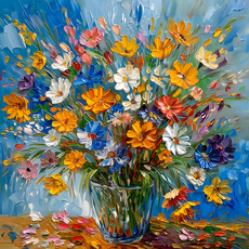 MH 보석십자수, 1개, 꽃병 400*400mm