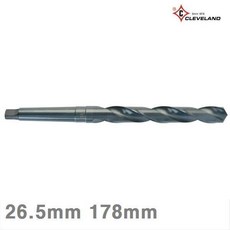 MT 26.5mm 테이퍼드릴 3 178mm (1EA) 클리브랜드 298mm, 상세페이지 참조