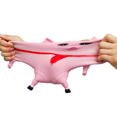 홈투홈 스트레스 해소 돼지 인형 말랑이 쓸데 없는 선물 스퀴시 주물럭 대형, 핑크(단일색상)