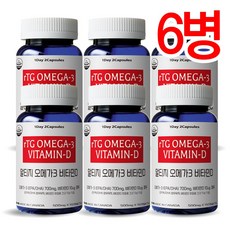 USA 미국 통라이프 하이키즈 오메가3 EPA-DHA- 어린이오메가3-150캡슐-6병, 150정, 6개