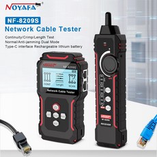 랜테스터기 랜선 UTP 테스터기 LAN TESTER NOYAFA NF8209S 추적기 측정 도구 LCD 디스플레이 길이 와이어 맵