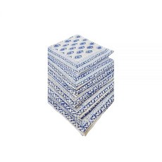 Namohandicraft 면 플레이스 매트 인도 버스 면 핸드 블록 프린트 플레이스 매트 및 냅킨 주방 타월 다이닝 테이, 1개
