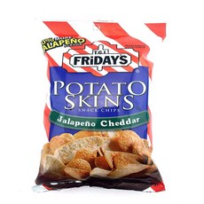 T.G.I. Friday Potato Skins Snack Chips Jalapeno Cheddar 4.5 Ounces (Pack of 3) TGI 프라이데이 포테이토 스킨 스, 1