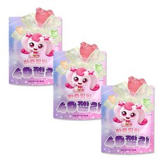 캐치티니핑 하츄핑의 4D 젤리, 42g, 3개, 혼합과일맛