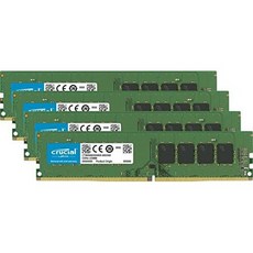 해외1431645 Crucial 64GB Kit (16GBx4) DDR4 2400 mts (PC4-19200) DR x8 DIMM 288-Pin 메모리 - CT4K16G, 64GB Kit 16GBx4 DR_One Color, 상세 설명 참조0, 상세 설명 참조0