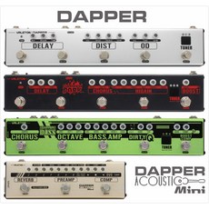 이펙터 Valeton Dapper DARK AMP AC BASS LOOP INDIE조합 효과기, T06-DAPPER DARK MINI전기기타 금속 미니