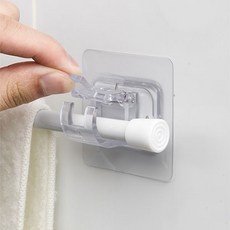 이비자 투명 부착식 커튼봉 브라켓 2p