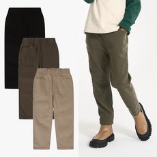 인디고키즈 중계점 *24년 FW신상 30%할인* 애착 편안한 슬림핏 기모 면팬츠 (3Color) 따땃 보송 기모가 들어간 딱떨어지는 예쁜 핏감의 데일리 팬츠 바지 6~13세