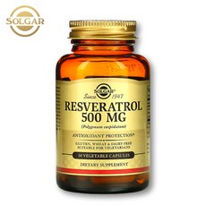 솔가 레스베라트롤 레스베라톨 Resveratrol 500mg 30캡슐 x 1통, 1개, 30정