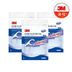 쓰리엠 일회용 치실, 36개입, 3개