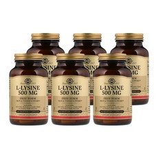 솔가 엘 라이신 500mg 100정 (식물성캡슐)-6개 SET, 1세트