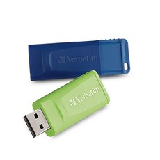 Verbatim 32GB Ste n Go USB 플래시 드라이브 2팩 블루 그린