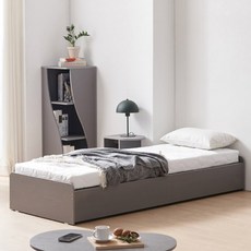 제리 미니 싱글침대 원룸 1인용 일반형 서랍형 침대 프레임 800(매트포함), 일반형 미니싱글(매트별도), 그레이