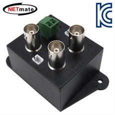 NETmate BNC 1:2 CCTV 영상 분배기/NM-CD102/1개의 CCTV 카메라 영상을 2개의 모니터로 출력/캐스케이드 확장가, 1개