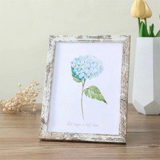 내구성 나무 사진 프레임 액자 스타일리시 디자인 걸기 결혼식 추, 5.Vintage White, D.33, 1개