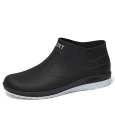 New Rain Boots Men's Short Tube Outdoor Sports Shoes Fishing Rubber Shoes Anti slip and Lightweight