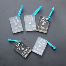 금속검출기 시편 SUS 성능테스트 금속 분리기 이물질, E. 스텐 SUS-2.0mm, 1개