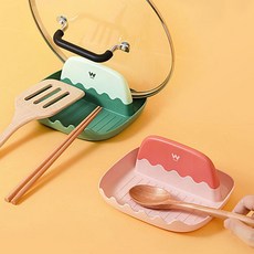 국자 냄비뚜껑 받침대 조리도구W, 핑크(PINK), 1개