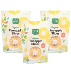 365 Whole Foods Market 홀푸드마켓 무가당 건파인애플, 3개, 227g