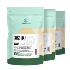 참좋은데이 젤라틴 분말 천연단백질 젤리 푸딩 케이크 500g/3팩, 500g, 3개