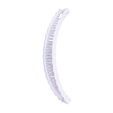 1pcs 머리 발톱 클립 물고기 모양 바나나 바레트 여성을위한 플라스틱 머리핀 헤어 클립 클램프 패션 실용, 01 White
