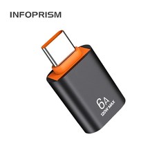 INFOPRISM / 초고속 USB 3.0 C타입 - A타입 변환 젠더 (OTG) IA-930, 1개, D(블랙), 20mm - ifineostream