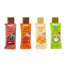 랠리 프로틴바 58g 4종 중택1 초콜렛청크 그린티라떼 인절미 카카오카라멜, 각1개씩 총4개 발송