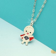 [쿨젬]925정품실버 미아방지 슈퍼베이비 목걸이, 1개