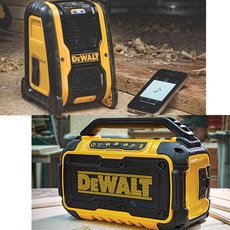 디월트 DeWalt 블루투스 30M 무선 스피커 2종택1 현장 캠핑 여행용 USB AUX, 선택1번