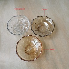 2 개/몫 120x42mm 유럽 스타일의 크리스탈 램프 분명 팔 꽃 유리 그릇 샹들리에 트레이 조명 액세서리, [01] Transparent, [03] 30mm central hole, 2개