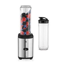 WMF Kult X Mix & Go Smoothie Mini Blender / Maker 300 Watt with 2 blender jars / bottle 0 6l Trit, 단일상품, 단일상품