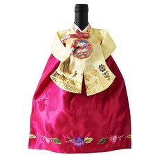 한복 와인 커버 선물 한국기념품 외국인 선물, 중전_노랑저고리, 1개