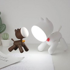 강아지 선인장 밤 빛 led 아기 침실 머리맡 램프 귀여운 강아지 화분에 심은 식물 밤 램프 어린이위한 가정 장식 선물, 1개, Cactus^0