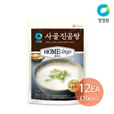 청정원 호밍스 사골진곰탕 500g x 12개 (1박스), 단품