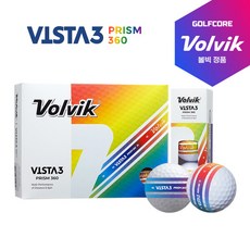 [24년형]볼빅 VISTA3 비스타3 PRISM360 프리즘360 3피스 골프공-12알, 화이트12알 - 볼빅비스타