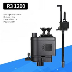 산소 580 공급 000 380 수족관 펌프 MinJiang 200 R3 워터 수중, R3 1200, US Adapter, 1개