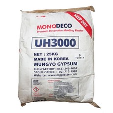 UH3000 석고 25kg 석고가루 인테리어 초강도 내장용 UH 3000 25kg UH 3000 25kg