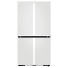 삼성전자 비스포크 4도어 냉장고 메탈 875L 방문설치, 매트 멜로우 화이트, RF84C906B4W