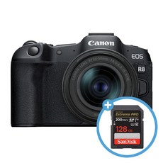 캐논코리아 정품 EOS R8 24-50mm STM KIT + 샌디스크 익스트림 프로 SDXC 128GB