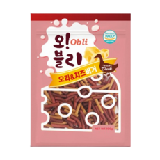 파밀 오블리 강아지 버거간식, 오리&치즈, 100g, 30개