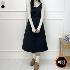 경제적인 패딩원피스 최저가 상품 BEST 6 4 블레스유 여성 가을 따뜻한 겨울 누빔 퀄팅 뷔스티에 나시 허리스트링 롱원피스