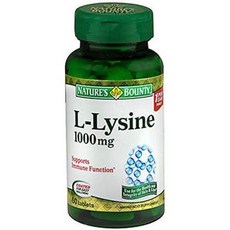 네이쳐스바운티 엘라이신 효능 1000 mg, 2개, 60정