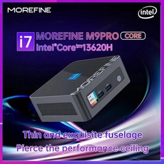 Morefine M9 프로 미니 PC 게이밍 데스크탑 윈도우 11 컴퓨터 인텔 코어 i7 13620H i5 1340P N100 NVMe DDR4 NUC 2.5G LAN 13 세대, 없음, 32GB, 93) 32GB DDR4 512GB NVMe - M8