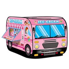 QDY 아이 놀이 천막 옥외 실내는 놀이 장난감 팝업 트럭 아이스크림을 가장합니다