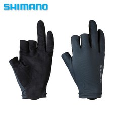 시마노 통기성 미끄럼 방지 낚시 장갑 루어 바다 갯바위, GL-006V 3컷 블랙