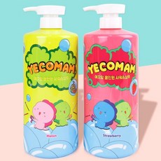예꼬맘 대용량 1L 어린이 올인원 바스 앤 샴푸 2개, 1개