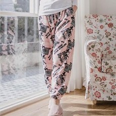 인데일리 10대 부드러운 소재로 2만원대 선물 집안에서 로 입기 좋은 여성용 수면바지 E-1673949